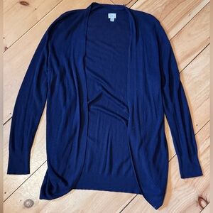 a new day Women's Deep Blue Open Cardigan